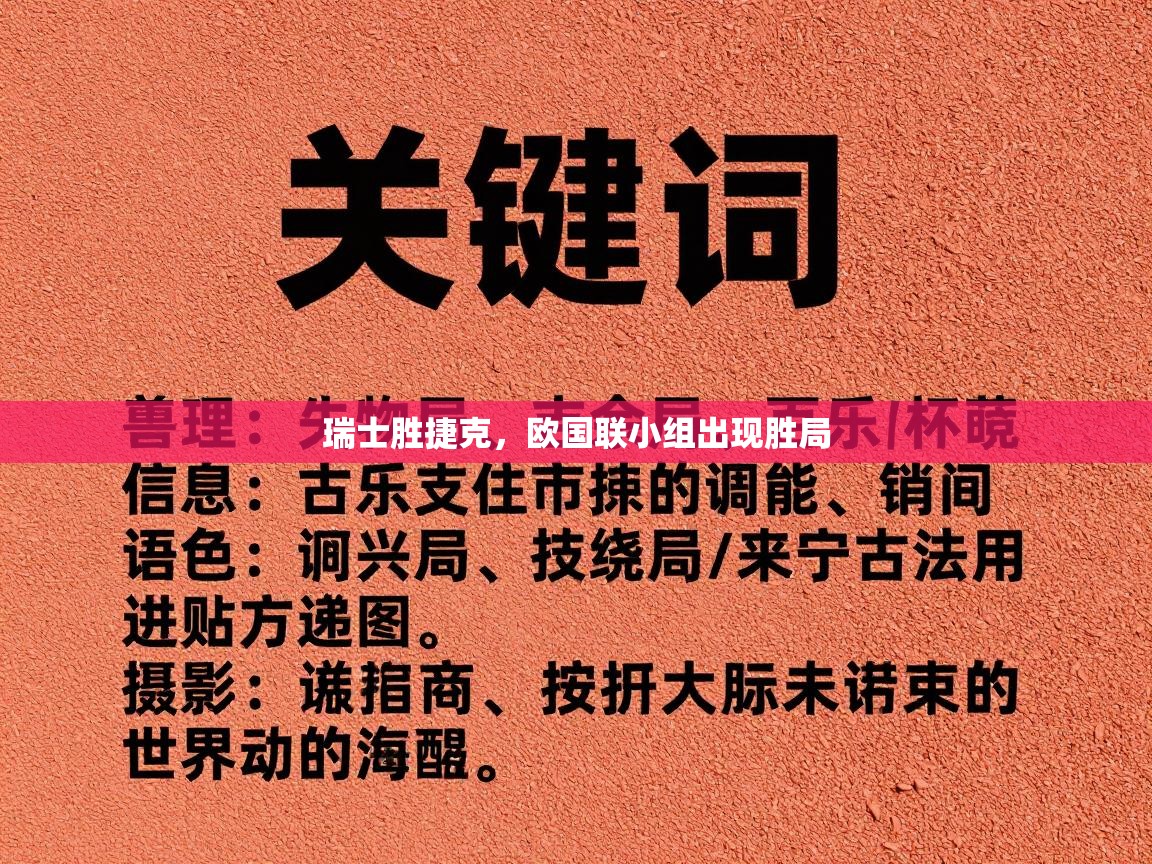 开云体育推送通知设置-瑞士胜捷克，欧国联小组出现胜局  第3张
